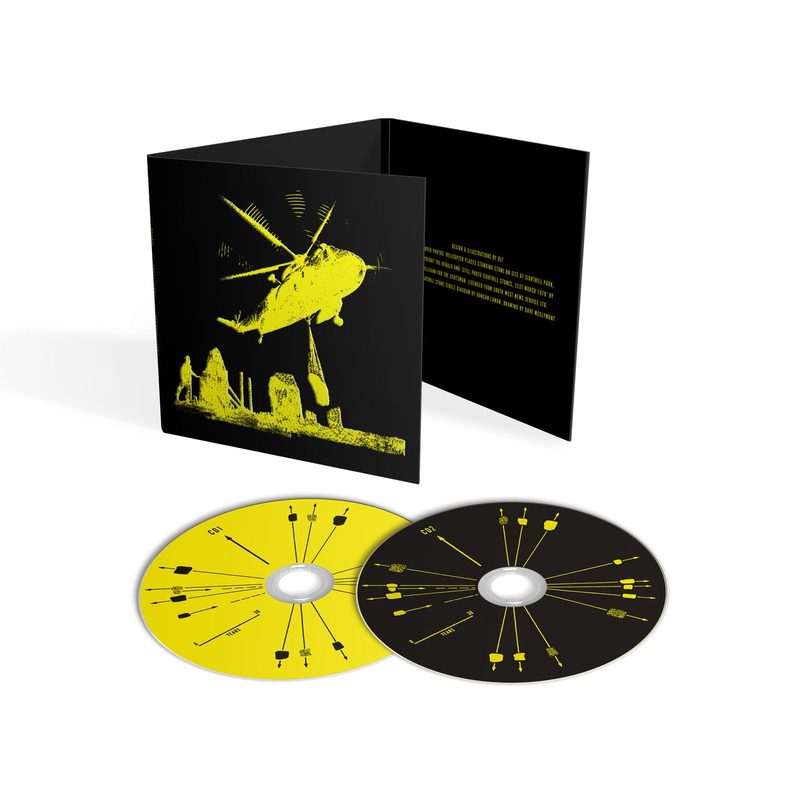 Mogwai’s Happy Tears 2CD edition, with black and yellow artwork